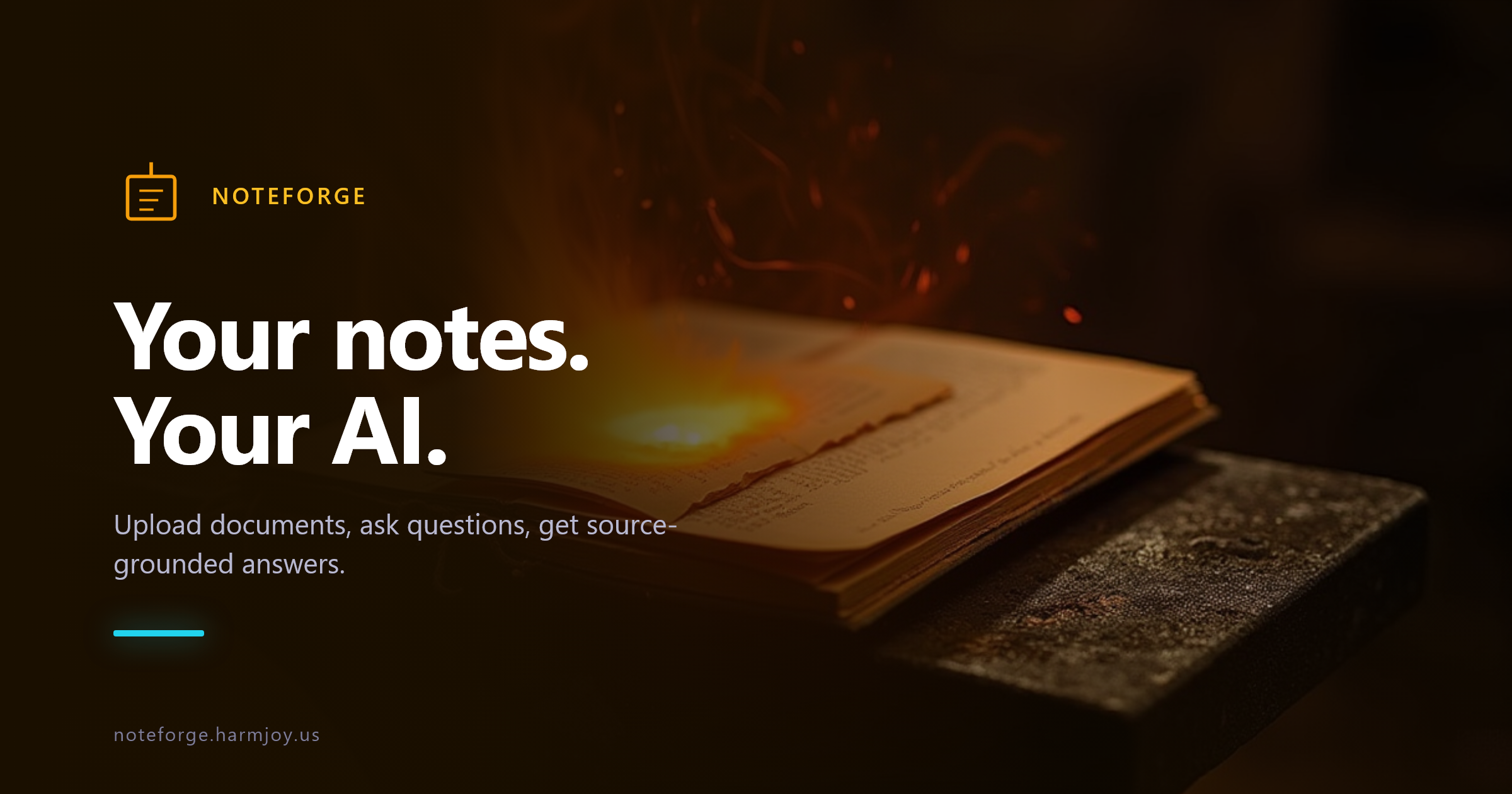 NoteForge — Self-hosted NotebookLM alternative