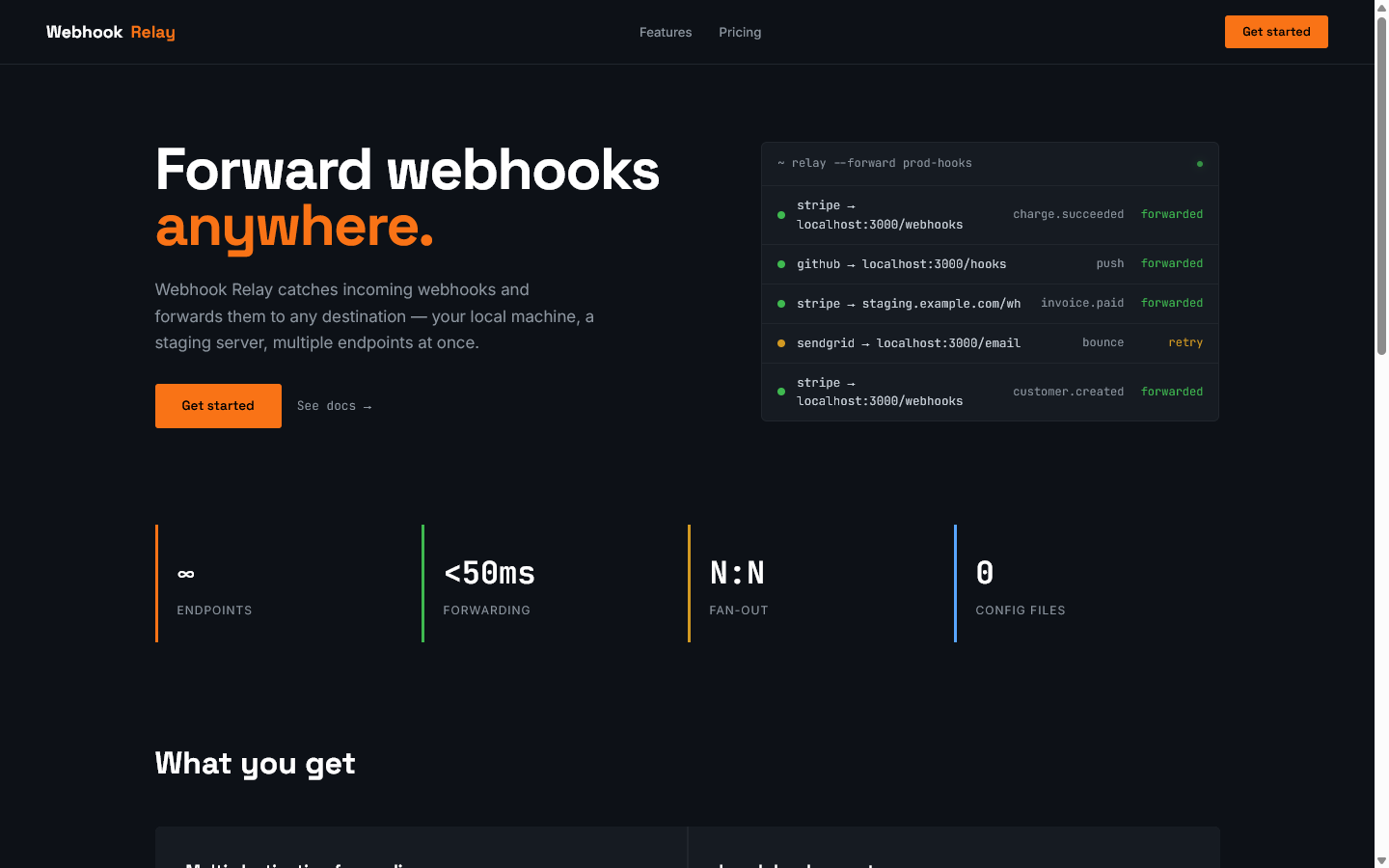Webhook Relay — Self-hosted webhook forwarding